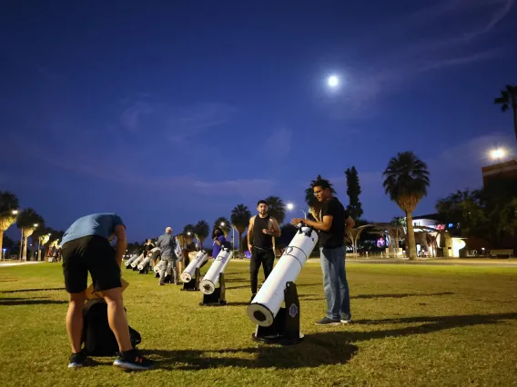 Telescopes on the UA Mall