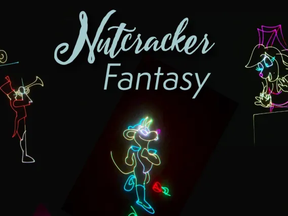 nutcracker fantasy laser show poster